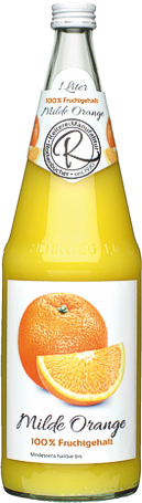 Milder Orangensaft, 100 % Fruchtgehalt